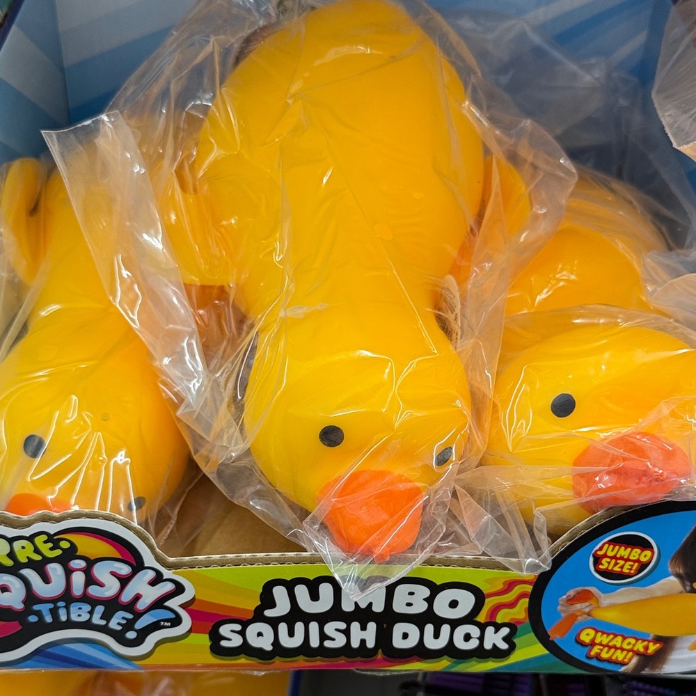 Viral rare Jumbo Yellow Squish Duck - Soft Squeeze Toy